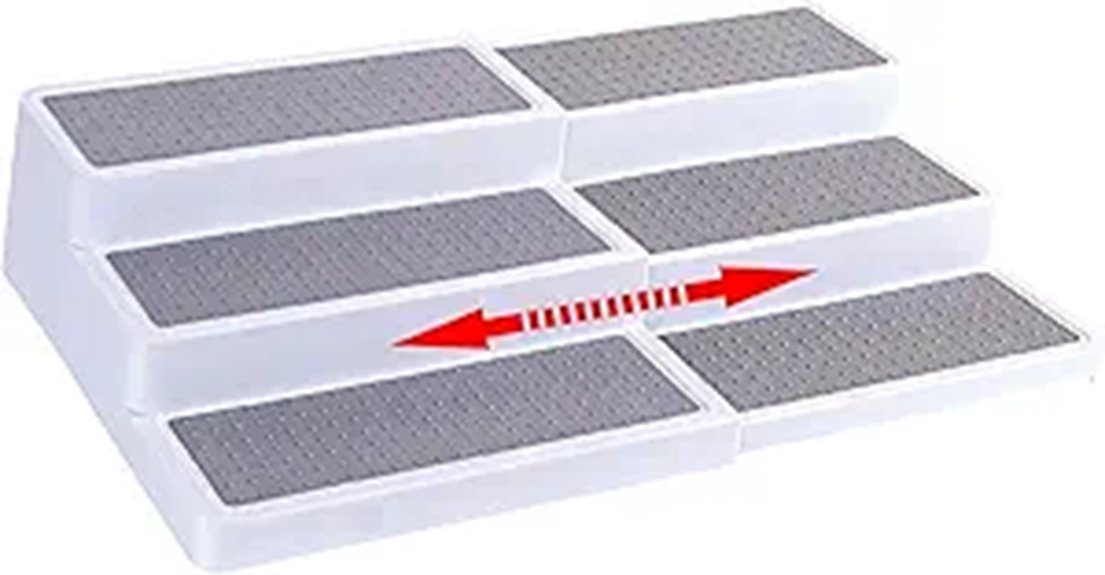 expandable plastic spice rack