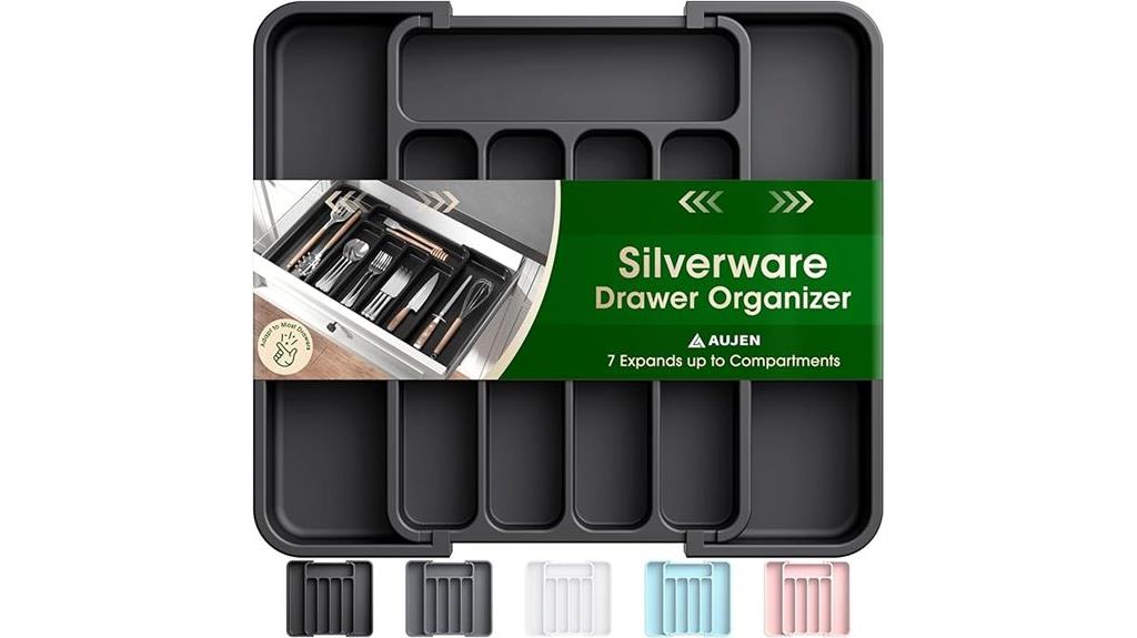 expandable silverware drawer organizer