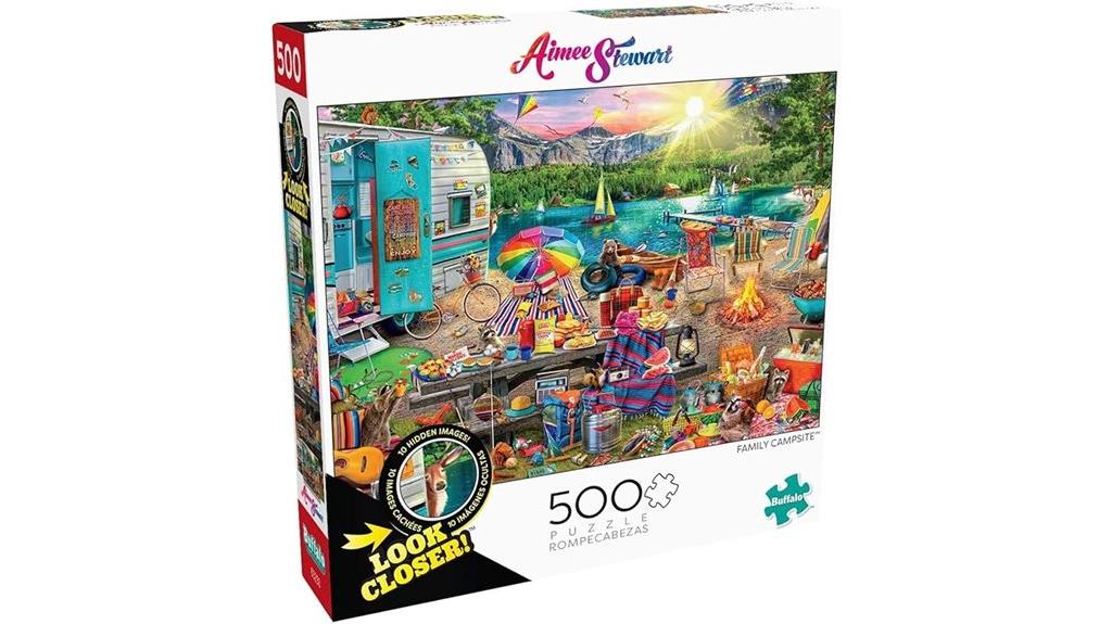 family campsite jigsaw puzzle