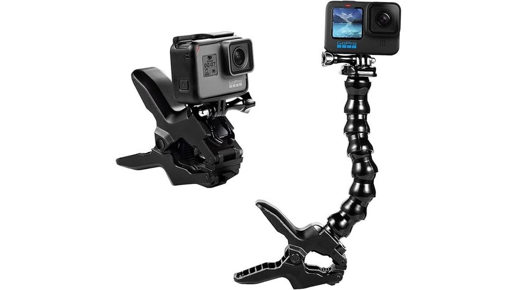 flexible jaw clamp mount