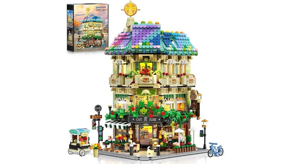 flower cafe building set