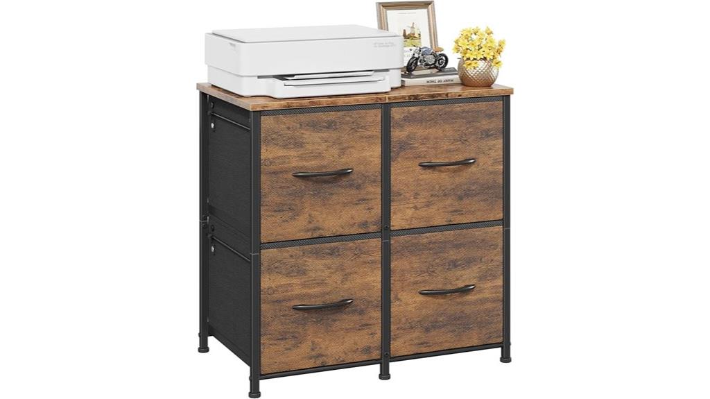 four drawer mobile storage