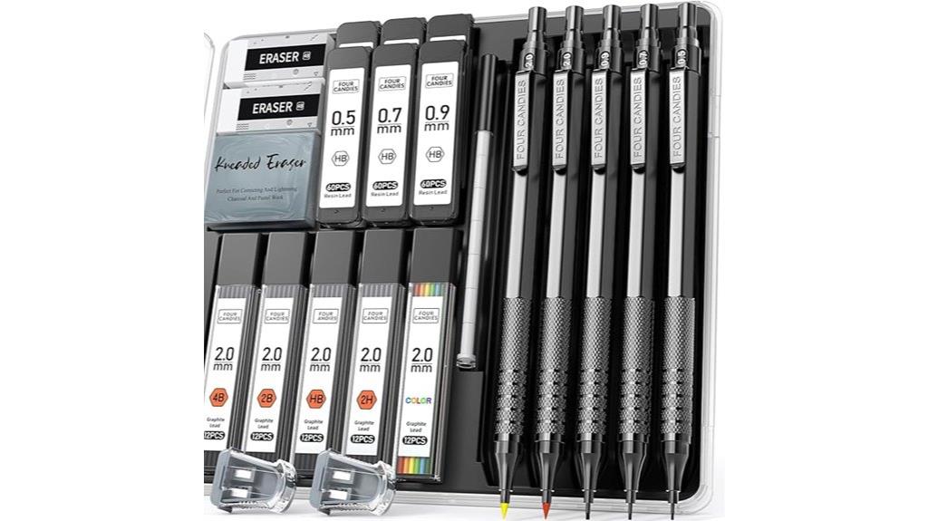 four piece pencil set