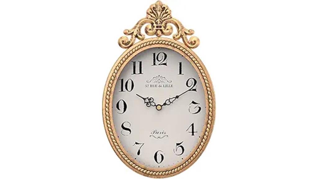 french retro wall clock