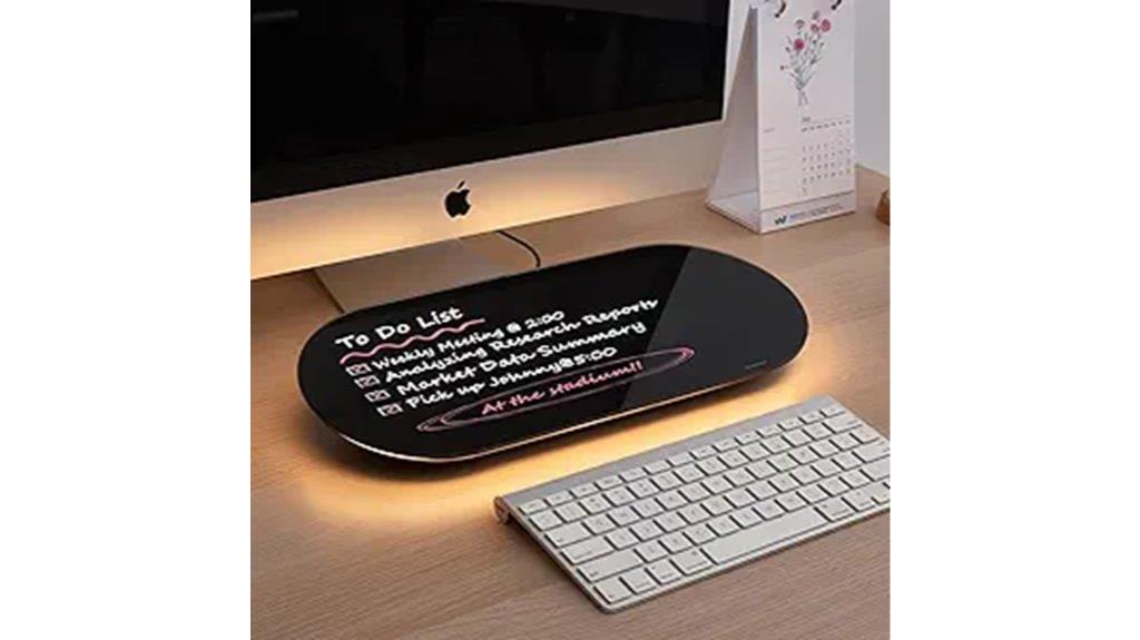 glass whiteboard desktop