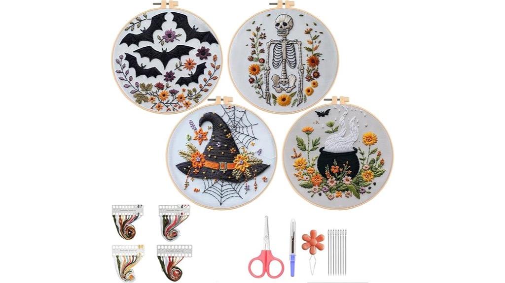 halloween embroidered kit