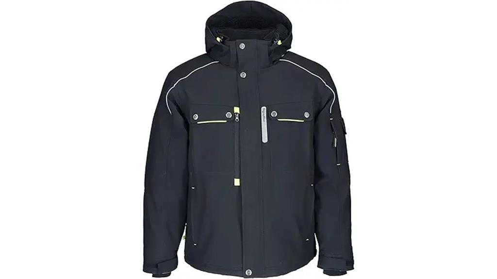 heavy insulated hooded jacket