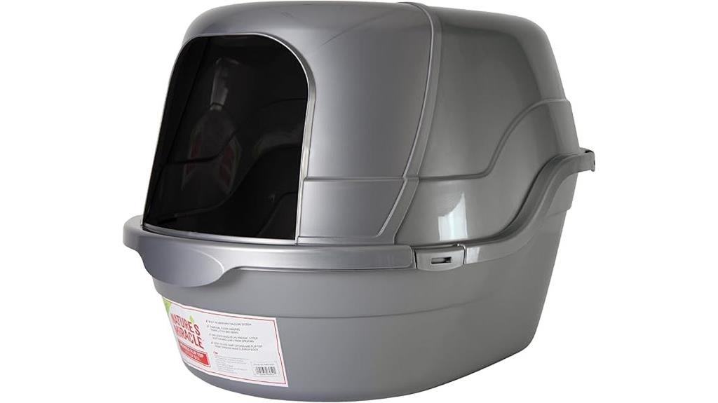 hooded cat litter box