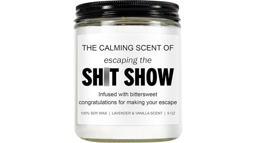 humorous farewell candle gifts