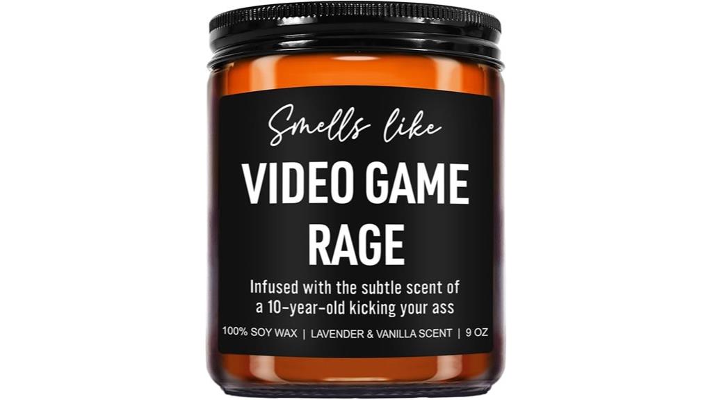 humorous gaming candle gift