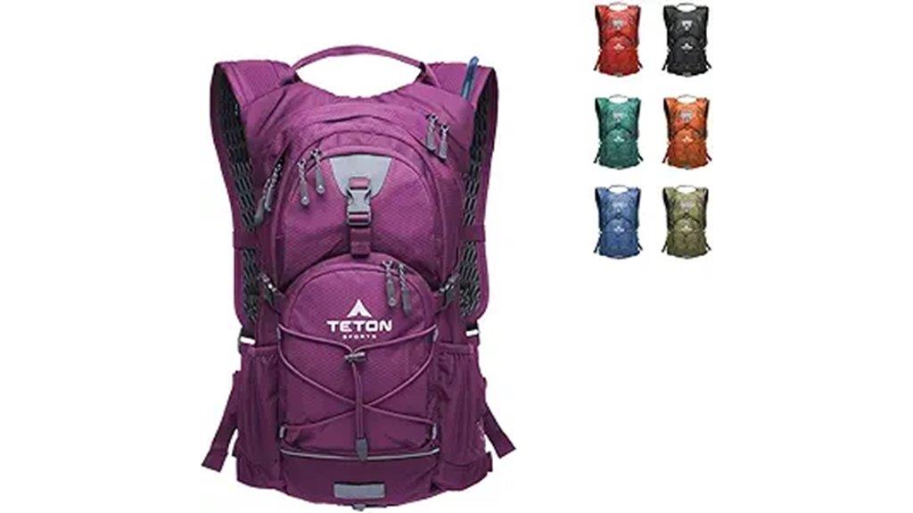 hydration pack with rain cover