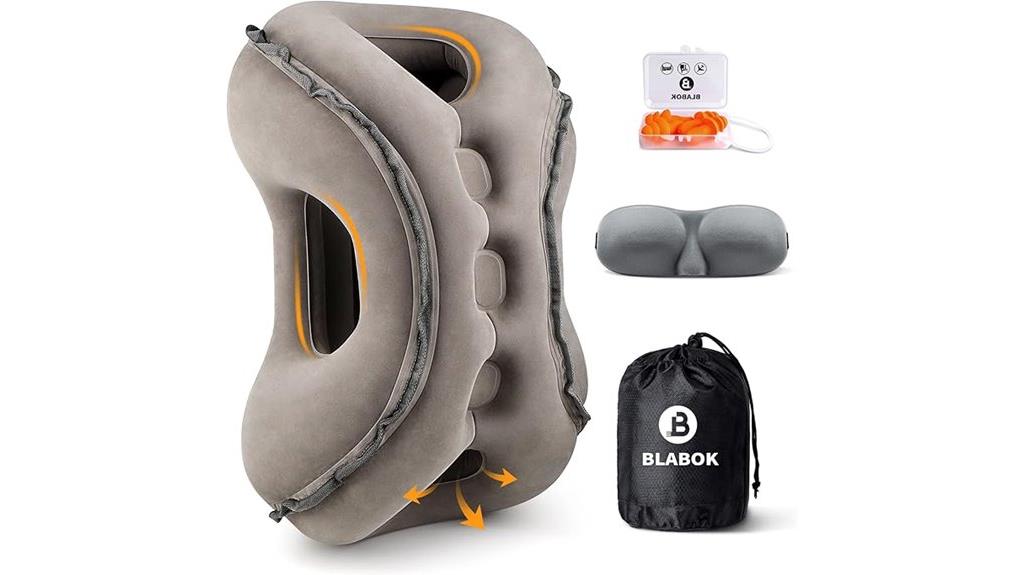 inflatable pillow with accessories