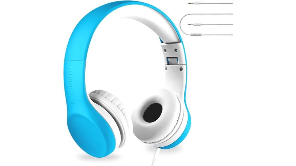 kids wired headphones with microphone