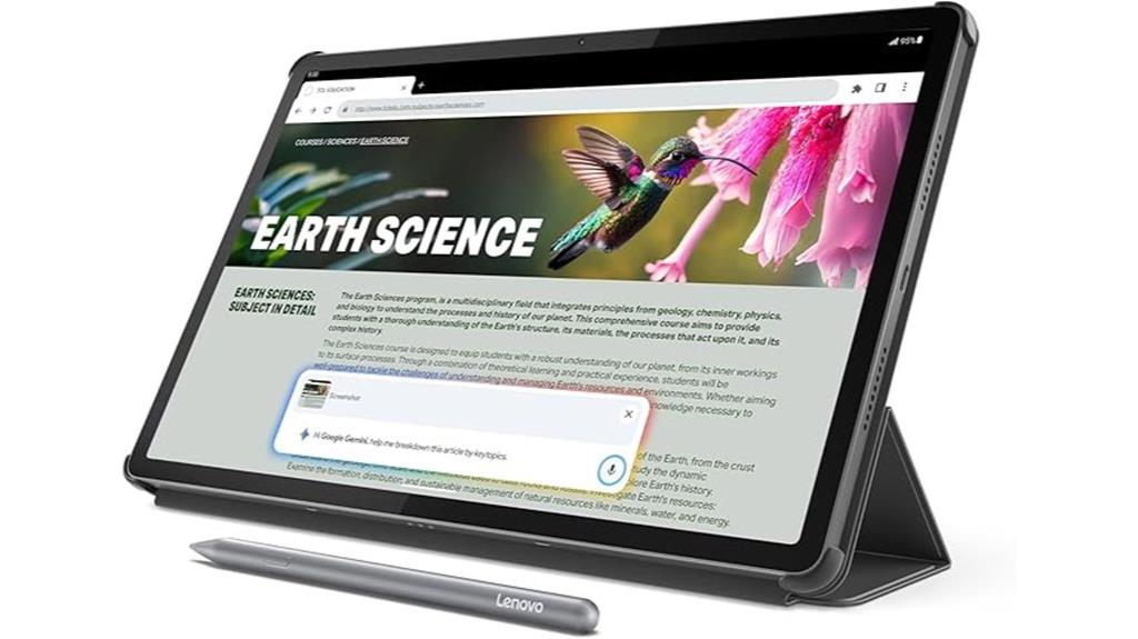 large 12 7 inch high resolution tablet