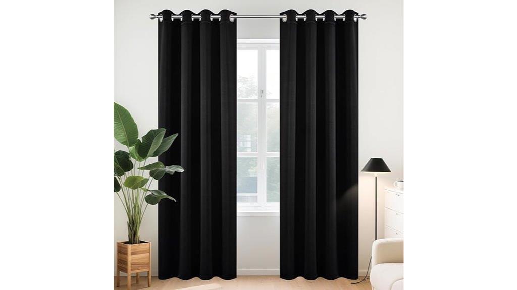 large blackout bedroom curtains