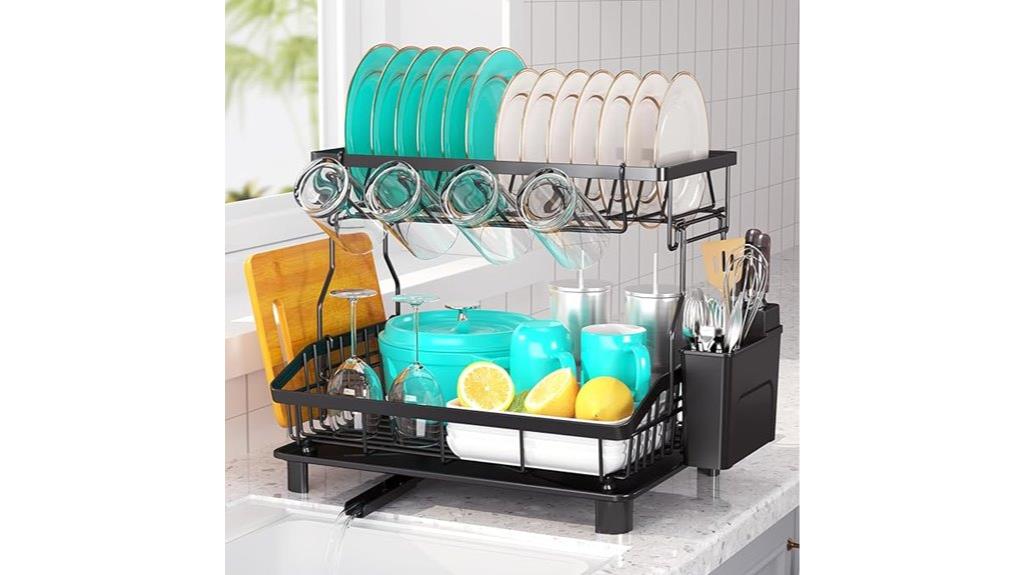 large capacity dish rack