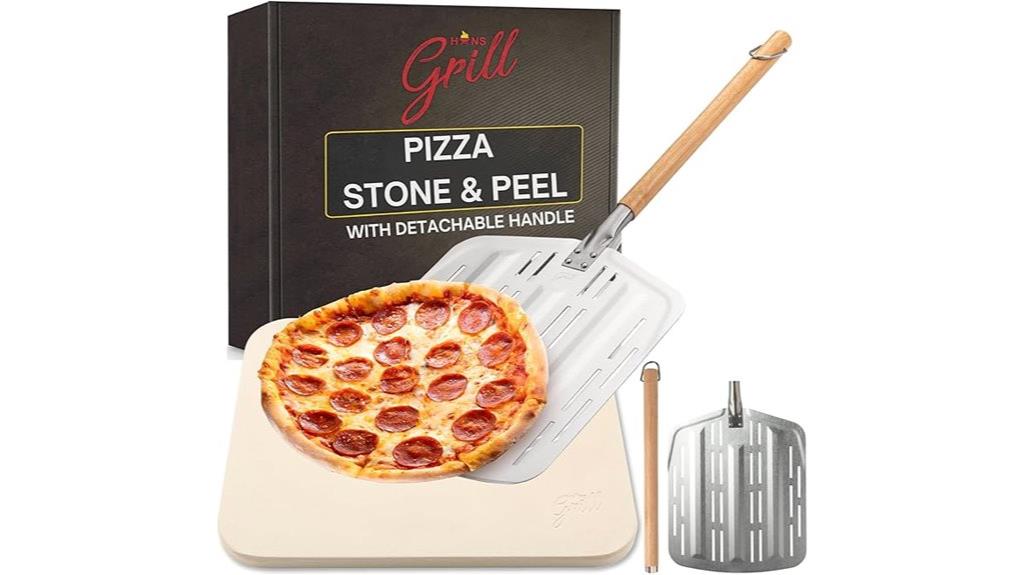 large pizza stone set