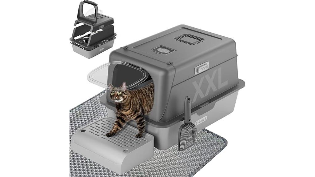large stainless steel litter box