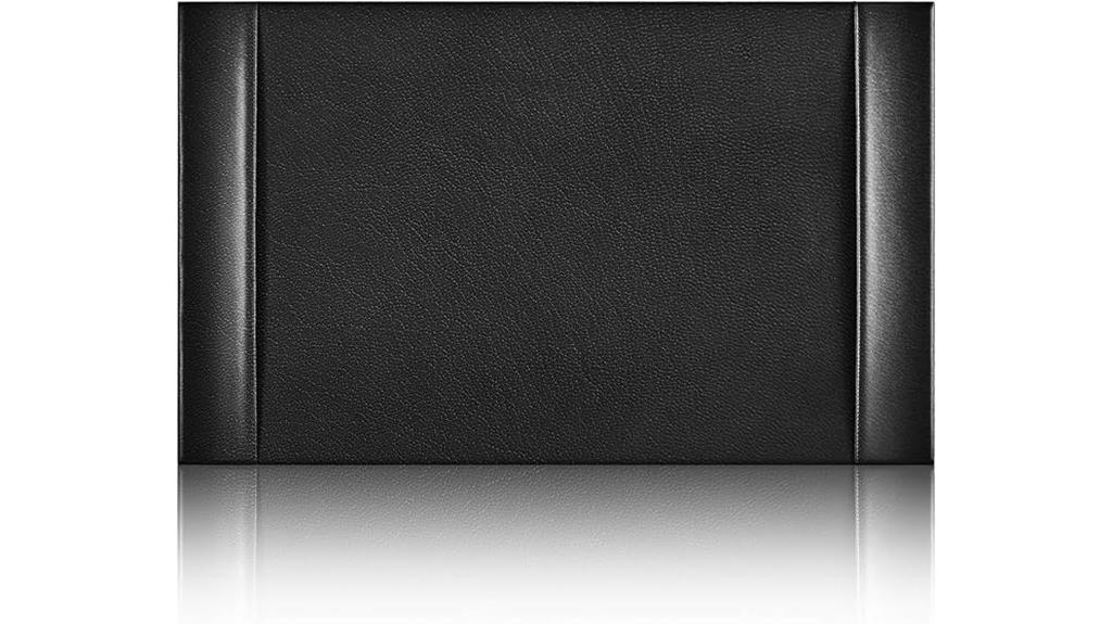 leather desk pad with rails