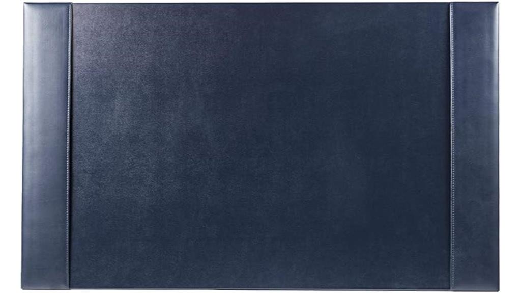 leather desk pad with rails