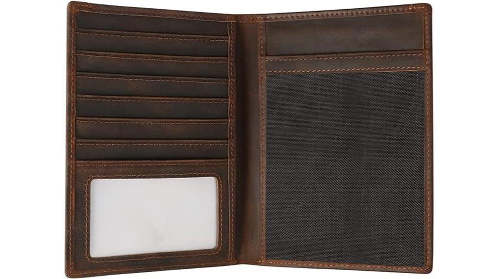 leather rfid passport wallet