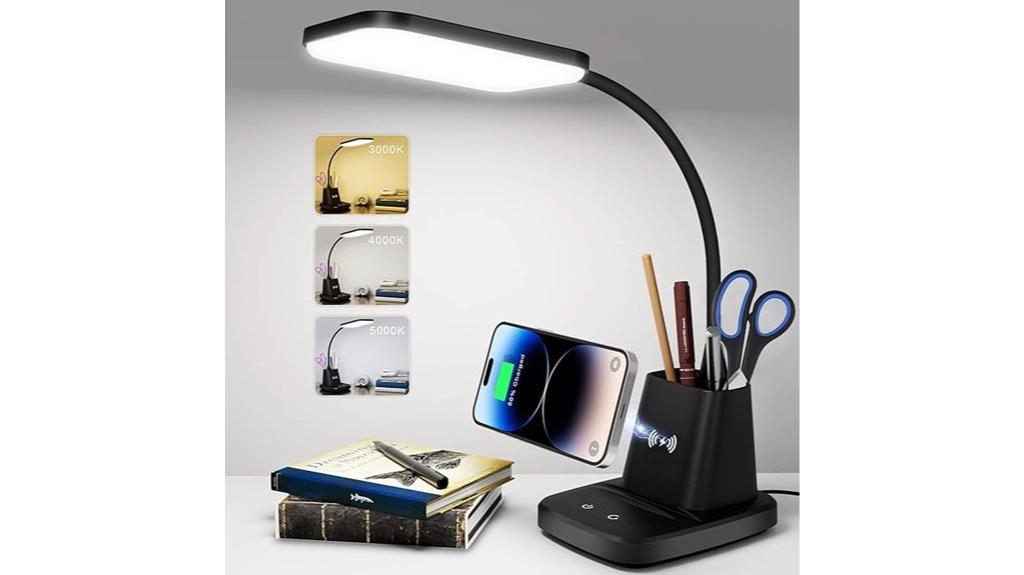 led desk lamp with charger
