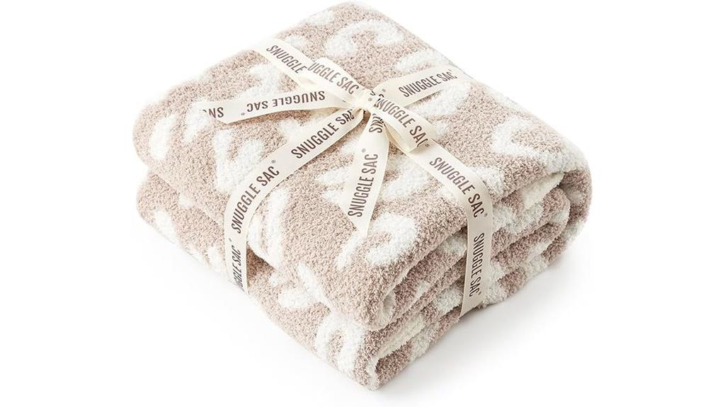leopard snuggle sac blanket