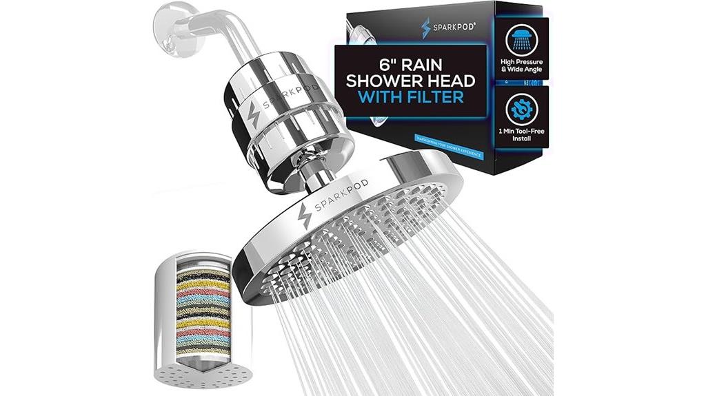 luxury chrome shower head