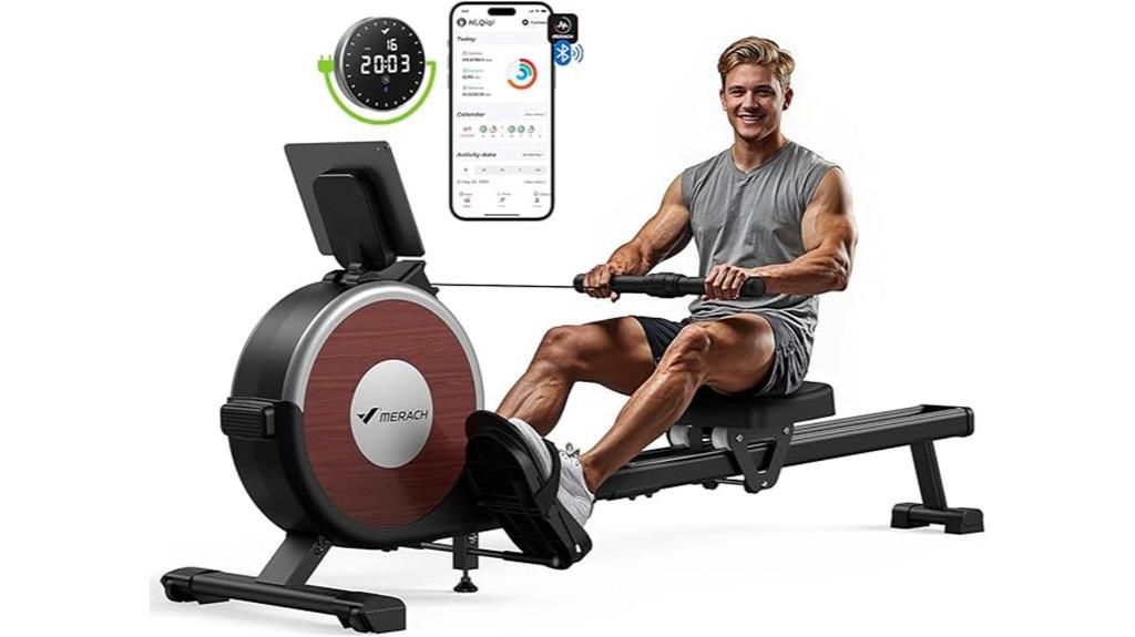 magnetic adjustable heavy duty rower