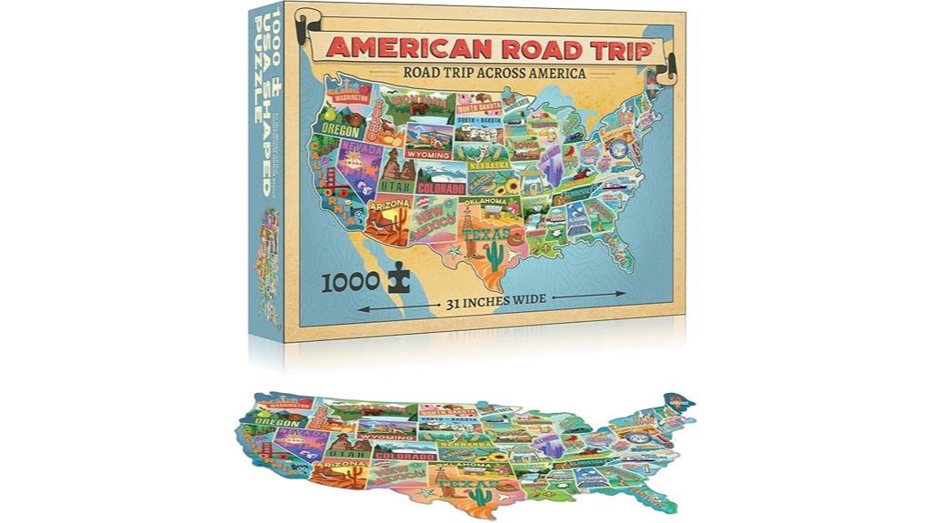 map and roadtrip puzzle