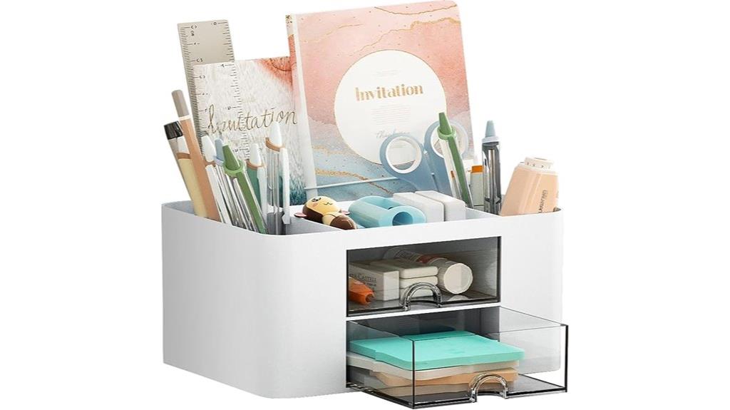 marbrasse white drawer organizer