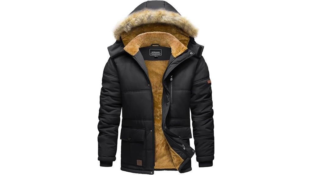 men s winter hooded jacket
