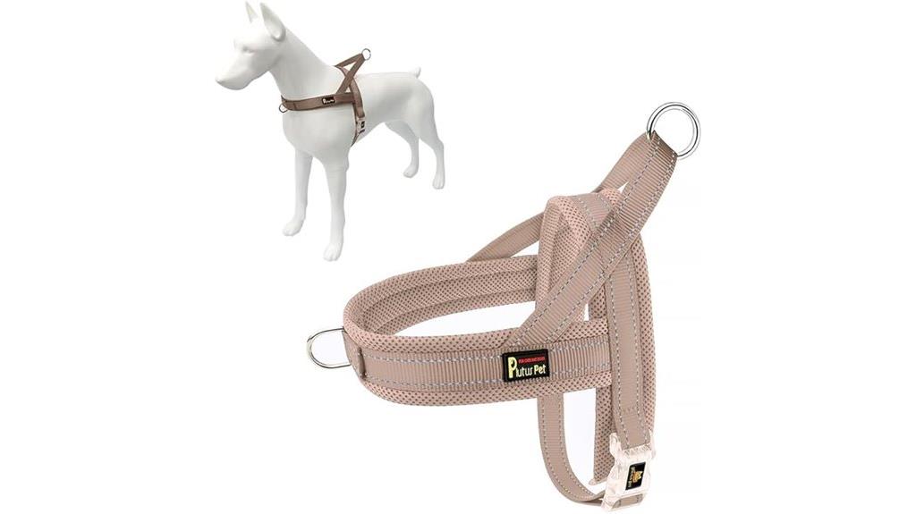 mesh reflective dog harness