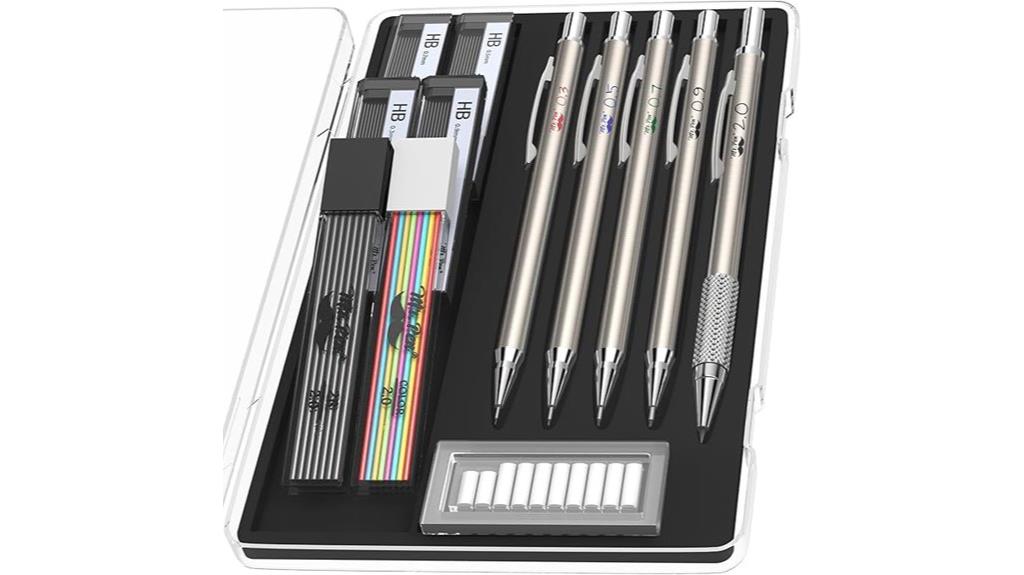 metal mechanical pencil set