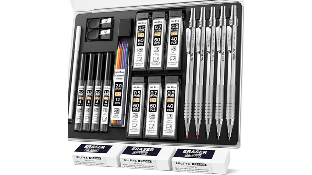 metal mechanical pencil set
