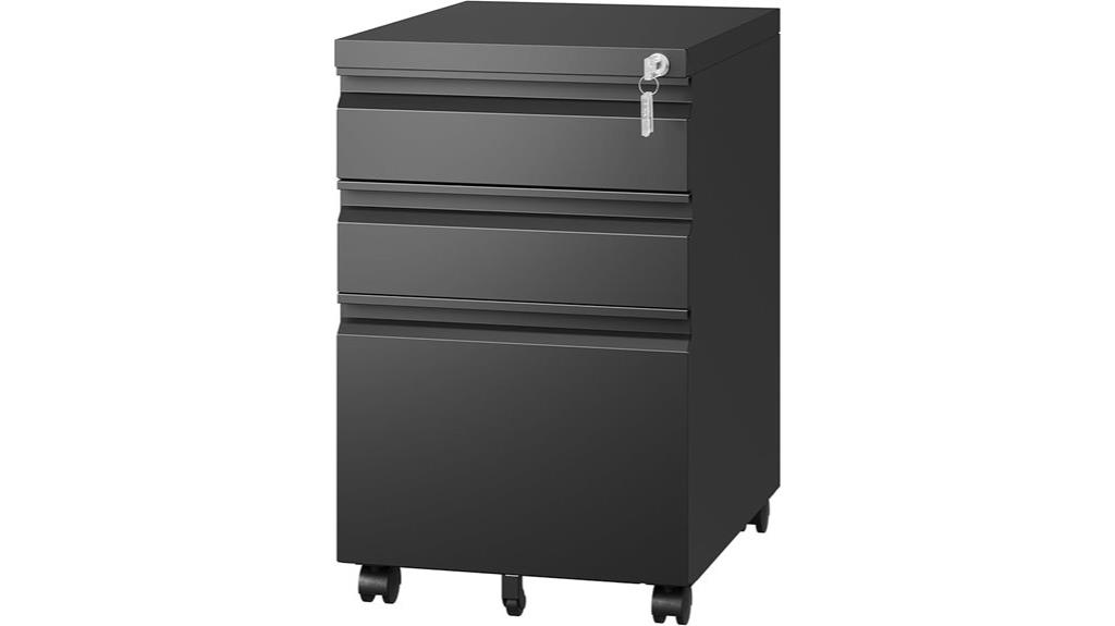 mobile file cabinet lock