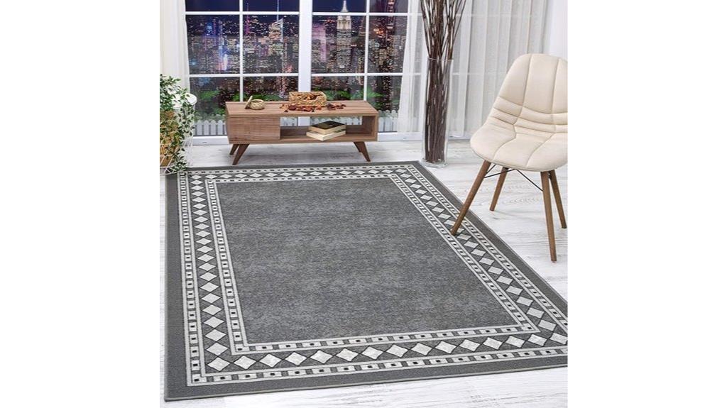 modern 5x7 non skid rug