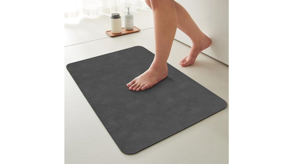 non slip absorbent bathroom rug