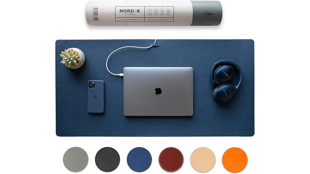 nordik midnight blue desk mat
