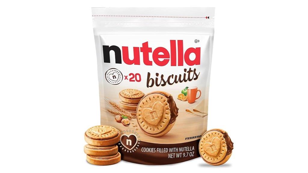 nutella flavored biscuits 20 pack