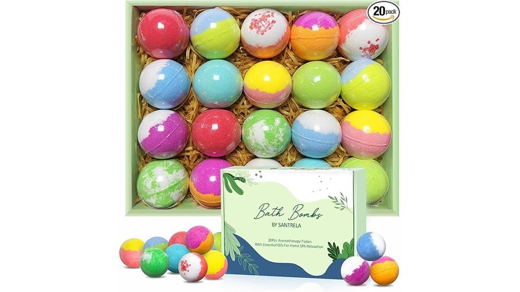 organic bath bomb gift set