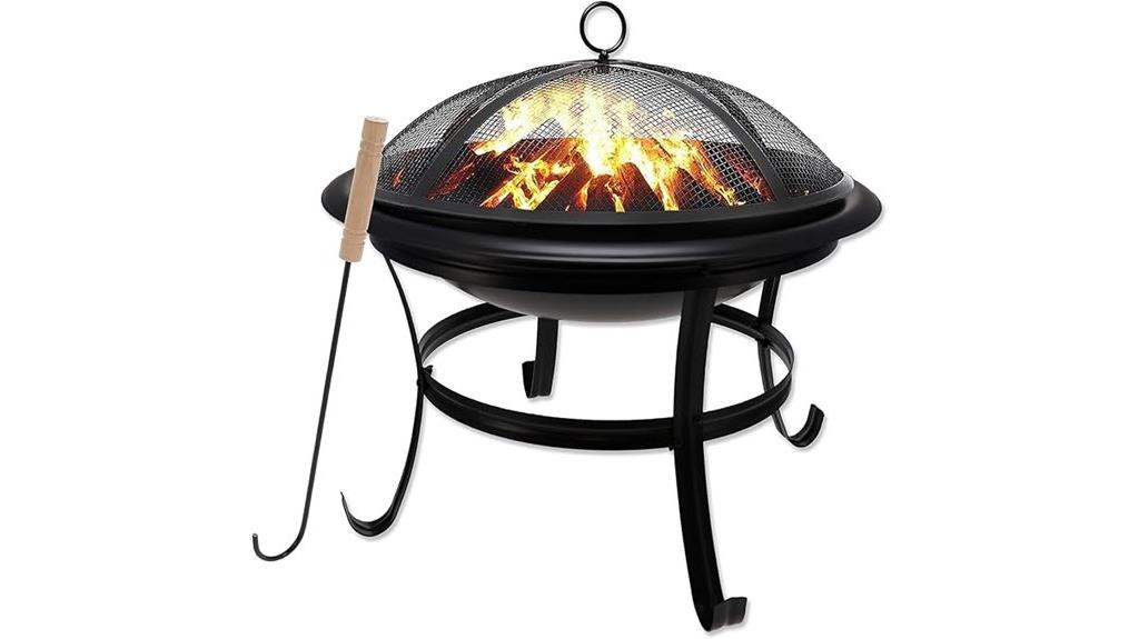 outdoor wood fire pit