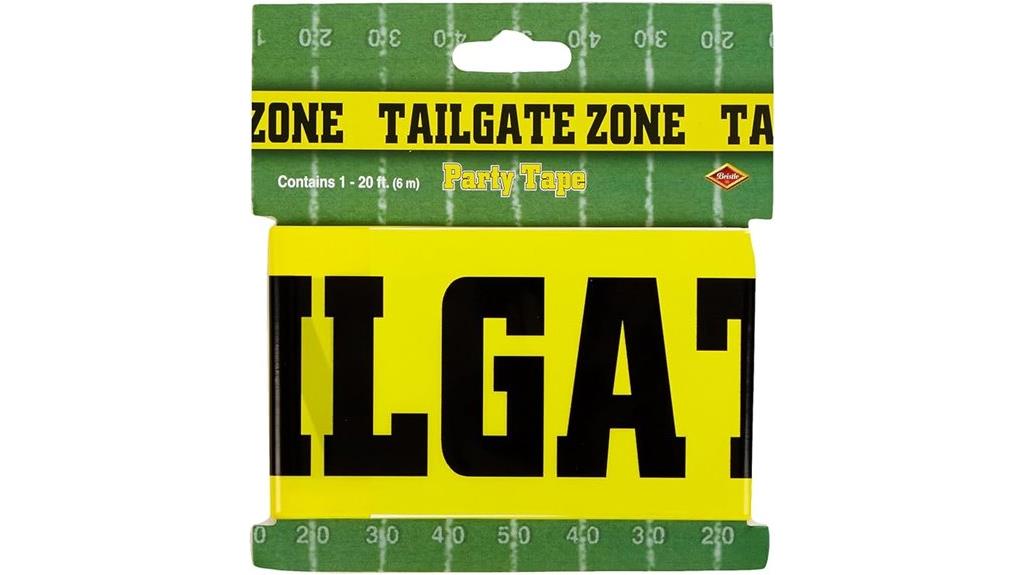 party tape for tailgate
