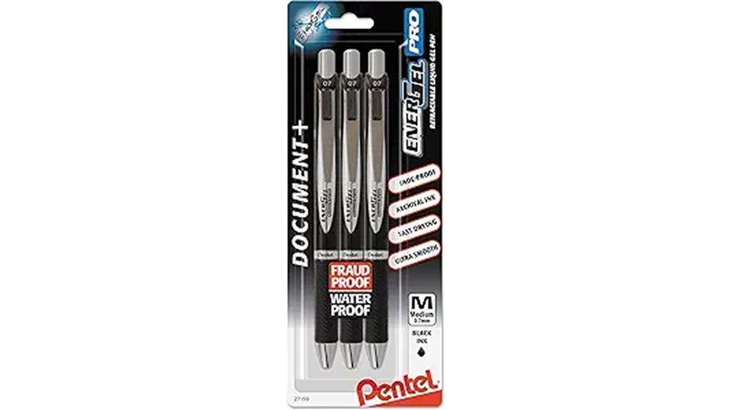permanent gel ink pens