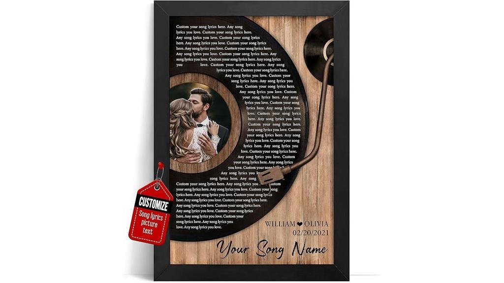 personalized husband song canvas