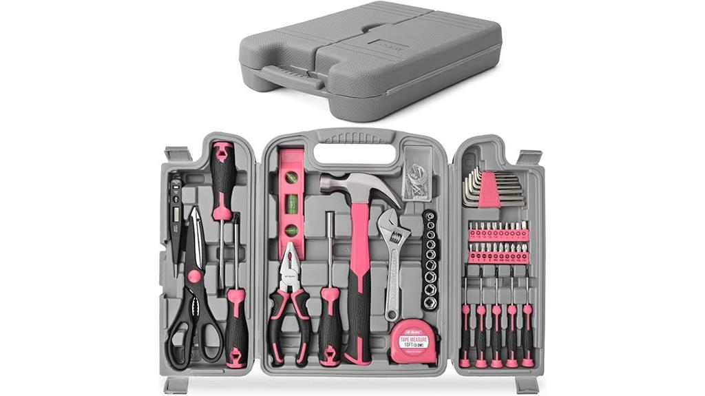 pink 54 piece tool set