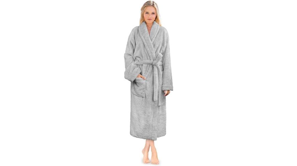 plush sherpa fleece robe