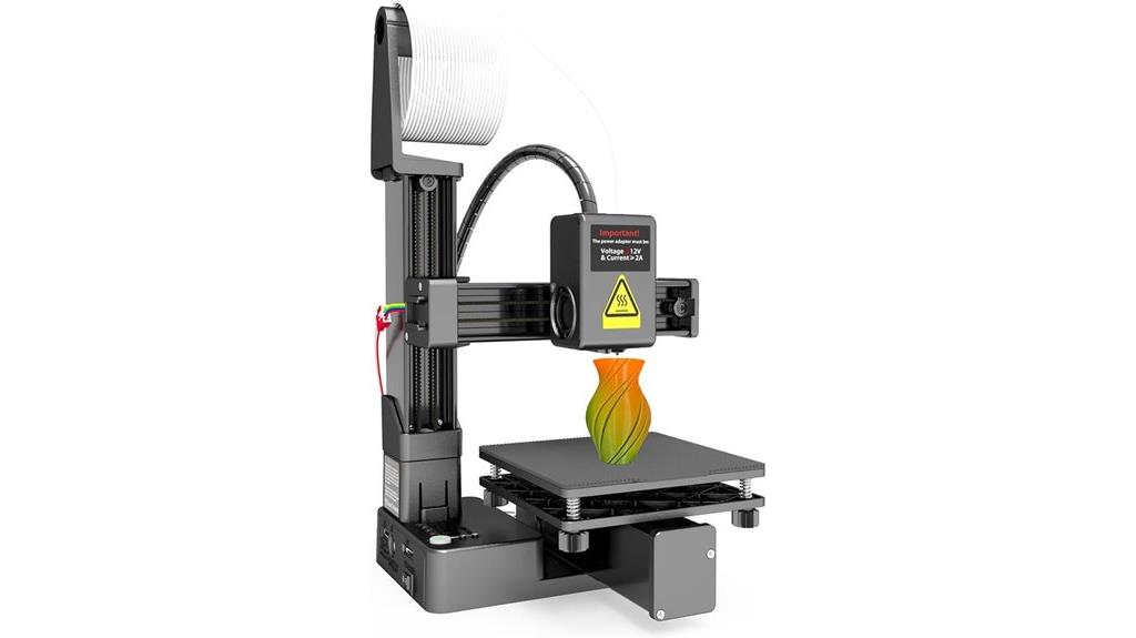 portable 3d printer with removable plate