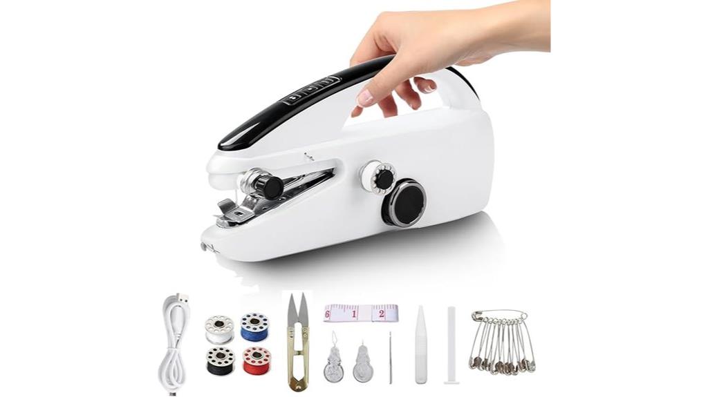 portable battery operated sewing device
