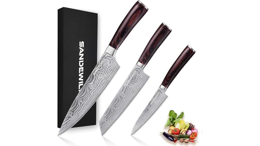 premium pakkawood blade set